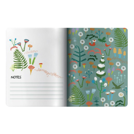 Тетрадь ЕВРО А5 40 л. BRUNO VISCONTI сшивка, клетка, Soft Touch, бежевая бумага 70 г/м, "FOX", 7-40-001/20 - Тетради 40-48 листов