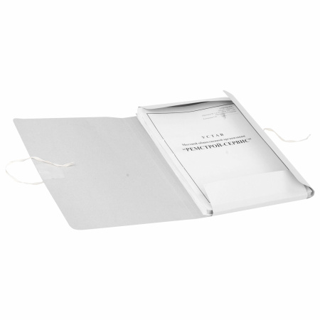 Папка для бумаг с завязками картонная мелованная BRAUBERG, гарантированная плотность 320 г/м2, до 200 листов, 121513 - Папки картонные с завязками