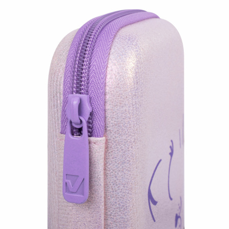 Пенал BRAUBERG SHINY, 1 отделение, 1 откидная планка, EVA, 22х13х4 см, "Cheerful", 271554 - Пеналы каркасные