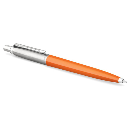 Ручка шариковая PARKER "Jotter Orig Orange", корпус оранжевый, детали хром, блистер, синяя, 2076054 - Ручки шариковые подарочные
