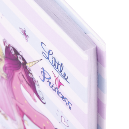 Блокнот МАЛЫЙ ФОРМАТ (110х147 мм), А6, 80 л., твёрдый, клетка, выборочный лак, BRAUBERG KIDS, "Queen", 114450 - Блокноты в книжном переплете