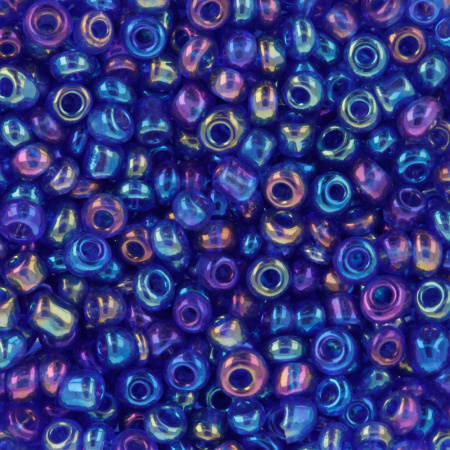 Бисер "Zlatka" 11/0 темно-синий №0168, 5 уп по 10 гр