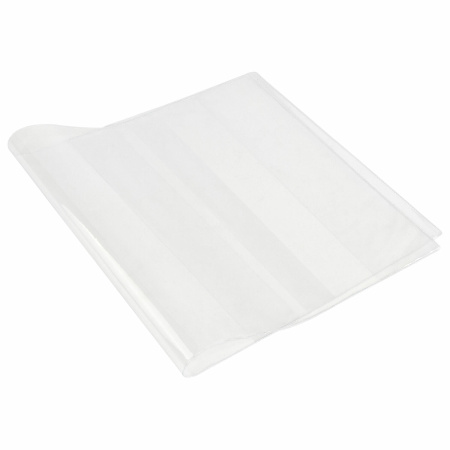 Обложка ПВХ для учебников, ЮНЛАНДИЯ, С ЗАКЛАДКОЙ, универсальная, 110 мкм, 233х450 мм, штрих-код, 229319 - Обложки для книг, тетрадей и журналов