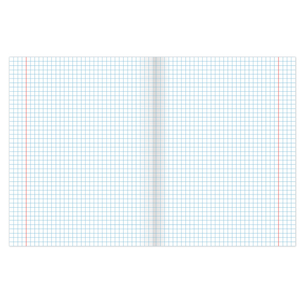 Тетрадь А5, 96 л., BRAUBERG, скоба, клетка, обложка картон, "INDAY", 1 шт, 400522 - Тетради более 60 листов