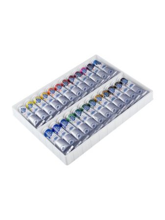 Набор темперных художественных красок "Мастер-Класс" картон, 24цв. в тубах по 18мл - Темперные краски художественные в наборах