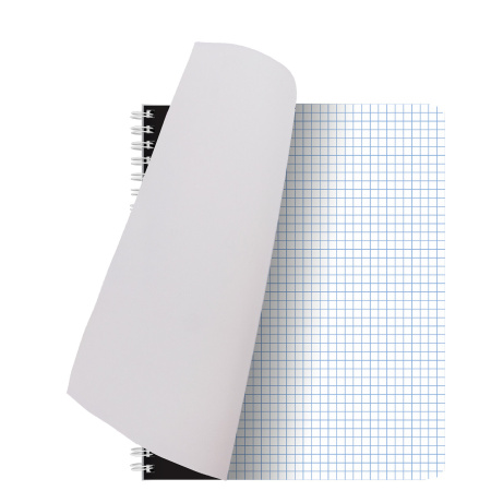 Тетрадь А5, 96 л., BRAUBERG, гребень, клетка, обложка картон, "INDAY", 400526 - Тетради более 60 листов