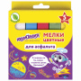 Мел цветной ЮНЛАНДИЯ "ЮНЛАНДИК И КОСМОС", НАБОР 5 шт., для рисования на асфальте, квадратный, 227446 - Мелки