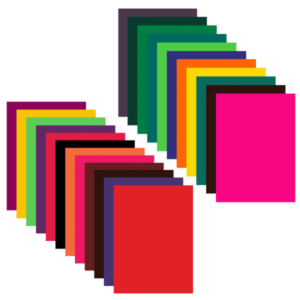 Цветная бумага А4 офсетная, 24 листа 24 цвета, на скобе, BRAUBERG, 200х280 мм, "Птица", 113538 - Цветная бумага