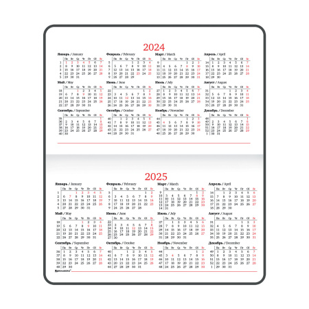 Еженедельник датированный 2024 МАЛЫЙ ФОРМАТ 95х155 мм А6, BRAUBERG "Select", балакрон, бордовый, 115049 - Еженедельники