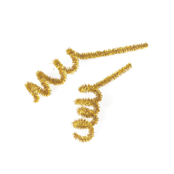 Проволока синельная для творчества "Блестящая", золотая, 30 шт., 0,6х30 см, ОСТРОВ СОКРОВИЩ, 661541 - Проволока синельная (пушистая)