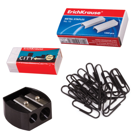 Канцелярский набор ERICH KRAUSE "Минидеск", 12 предметов, 11 - Наборы офисные пластиковые с наполнением