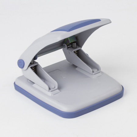 Дырокол металлический BRAUBERG "GRAND OFFICE", до 35 листов, серый, ГАРАНТИЯ 5 ЛЕТ, 228743 - Дыроколы настольные