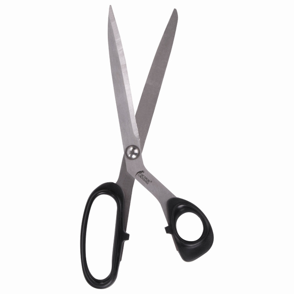 Ножницы портновские ОСТРОВ СОКРОВИЩ "КЛАССИК", 250 мм, черные, блистер, 237453 - Ножницы для хобби и рукоделия