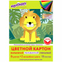Картон цветной А4 МЕЛОВАННЫЙ ВОЛШЕБНЫЙ EXTRA, 10 листов, 10 цветов, в папке, ЮНЛАНДИЯ, 200х290 мм, 113544 - Цветной и белый картон