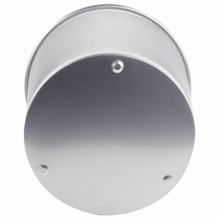 Корзина для бумаг, БОЛЬШАЯ, 20 л, металлическая, серебристая, BRAUBERG "Germanium", 231957 - Корзины для бумаг