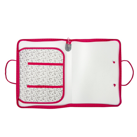 Папка для труда на молнии с ручками ПИФАГОР А4, 1 отделение, пластик, органайзер, "Mouse", 270877 - Папки для тетрадей и уроков труда