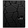 Тетрадь А5, 48 л., BRAUBERG, скоба, клетка, матовая ламинация, выборочный лак, "Black" (микс в спайке), 404375 - Тетради 40-48 листов