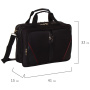 Сумка-портфель BRAUBERG с отделением для ноутбука 15-16", "Business", 2 отделения, черная, 41х32х15 см, 240389 - Сумки деловые с отделением для ноутбука и планшета