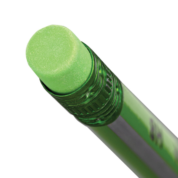 Карандаш чернографитный ЮНЛАНДИЯ, 1 шт., "Трехгранная Серия", НВ, корпус ассорти, с резинкой, 181591 - Карандаши чернографитные