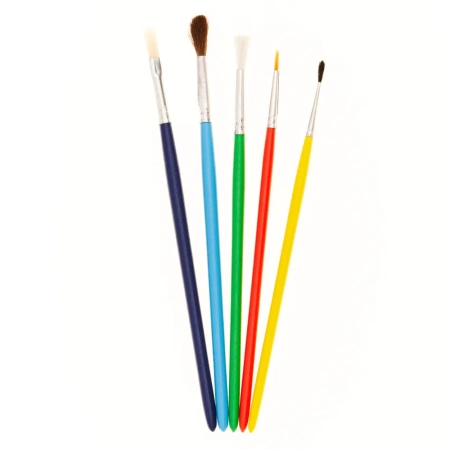 Набор кистей для детского творчества "Космос" 5 шт (№ 1,2,3,4,6) - Кисти художественные в наборах