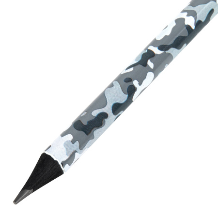 Карандаш чернографитный BRAUBERG "ARMY", 1 шт., HB, корпус ассорти, 181770 - Карандаши чернографитные