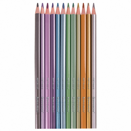 Карандаши цветные BRAUBERG, 60 цветов (Базовые, Металлик, Неон, Пастель, Телесные), 181792 - Карандаши цветные