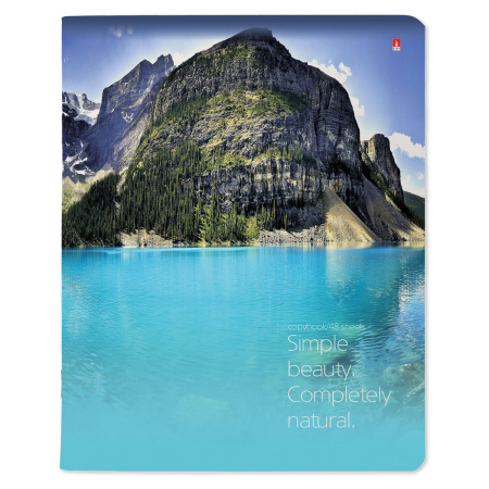 Тетрадь А5 48 л. АЛЬТ скоба, клетка, глянцевый лак, "Пейзажи" (5 видов), 7-48-637 - Тетради 40-48 листов