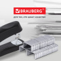Скобы для степлера цинковое покрытие №24/6, 1000 штук, BRAUBERG "EXTRA", до 30 листов, 229299 - Скобы для степлеров