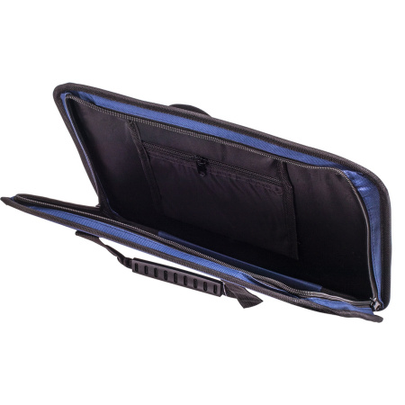 Папка на молнии с ручками STAFF "EVERYDAY", А4, твердые стенки, ткань, синяя, 228345 - Папки-сумки с ручками