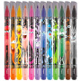 Фломастеры MAPED "COLOR PEP'S Monster", 12 цветов, смываемые, вентилируемый колпачок, 845400 - Фломастеры классические