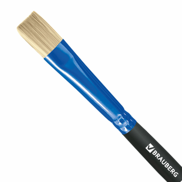 Кисть щетина, плоская № 8, BRAUBERG PREMIUM, 200996 - Кисти для рисования