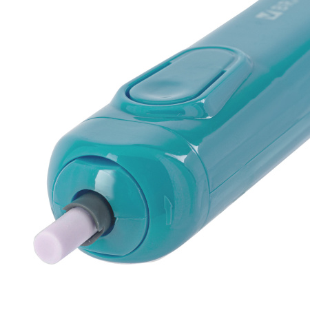 Ластик электрический BRAUBERG "JET", питание от 2 батареек ААА, 8 сменных ластиков, голубой, 229612 - Ластики электрические