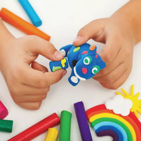 Пластилин классический BRAUBERG 12 цветов, 200 г, ВЫСШЕЕ КАЧЕСТВО, блистер, 103350 - Пластилин