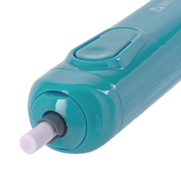 Ластик электрический BRAUBERG "JET", питание от 2 батареек ААА, 8 сменных ластиков, голубой, 229612 - Ластики электрические