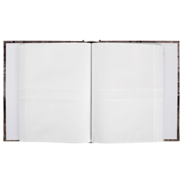 Фотоальбом BRAUBERG на 200 фотографий 10х15 см, твердая обложка, "Путешествие", бокс, коричневый, 390672 - Фотоальбомы