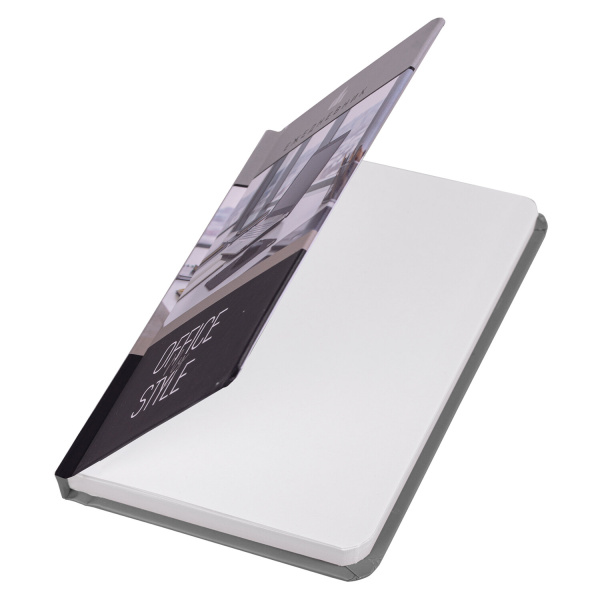 Ежедневник недатированный с резинкой, МАЛЫЙ ФОРМАТ А6 (109х148 мм), BRAUBERG, 128 л., "Офисный", 114573 - Ежедневники с твердой обложкой