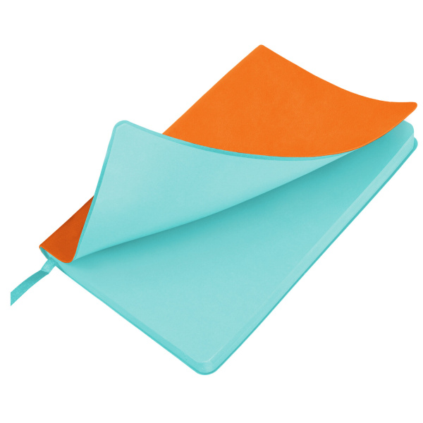 Ежедневник недатированный А5 138х213 мм BRAUBERG "Flex" под кожу, гибкий, 136 л., оранжевый, 111682 - Ежедневники с покрытием "под кожу и ткань"