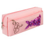 Пенал-косметичка ЮНЛАНДИЯ, 2 отделения, мягкий, "Зайка", розовый, 20х7х9 см, 228988 - Пеналы мягкие
