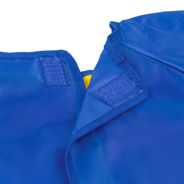 Фартук-накидка с рукавами для труда и занятий творчеством ЮНЛАНДИЯ, 50х65 см, синий, 229185 - Аксессуары для рисования