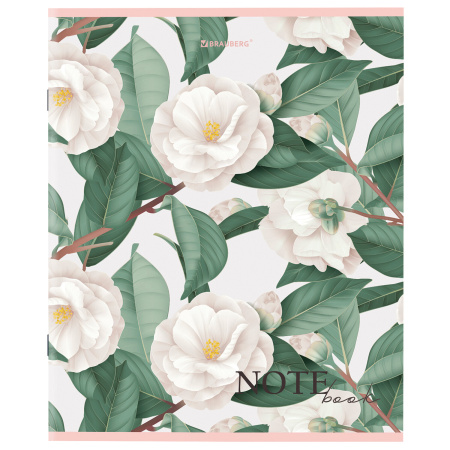 Тетрадь А5 96 л. BRAUBERG скоба, клетка, обложка картон, "Bloom" (микс в спайке), 404438 - Тетради более 60 листов