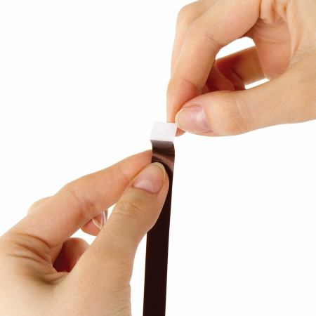 Закладки-ляссе фактурные для книг А4 (длина 38 см) "ШОКОЛАД", клейкий край, 3 ленты, ПИФАГОР, 112966 - Закладки для книг