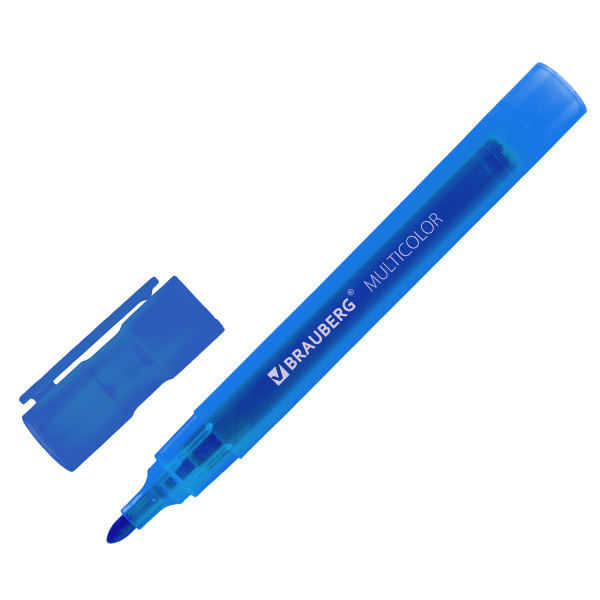 Маркеры стираемые для белой доски НАБОР 12 ЦВЕТОВ, BRAUBERG "MULTICOLOR", 3 мм, 152121 - Маркеры для досок