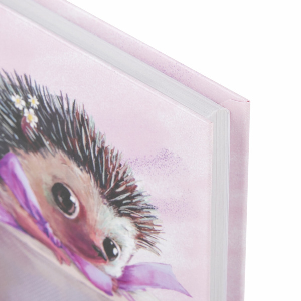 Блокнот МАЛЫЙ ФОРМАТ (110х147 мм), А6, 80 л., твёрдый, клетка, BRAUBERG KIDS, "Ёжик", 114442 - Блокноты детские