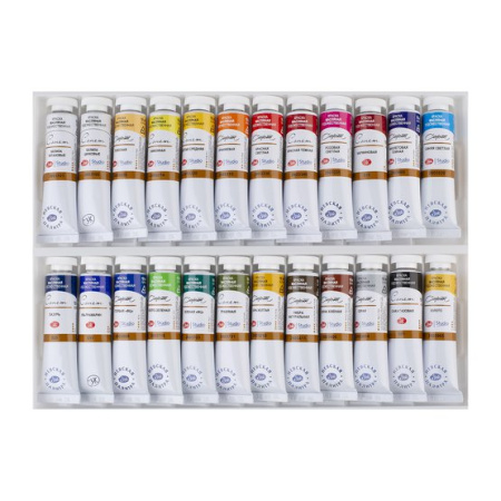 Набор масляных красок "Сонет " картонная упаковка 24 шт х 18 мл - Масляные краски художественные в наборах