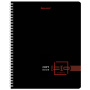 Тетрадь А5 80 л. BRAUBERG, гребень, клетка, глянцевая ламинация, "Dark" (4 вида в спайке), 404418 - Тетради более 60 листов