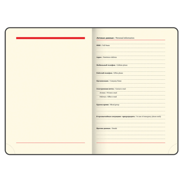 Ежедневник недатированный B6 (127х186 мм), BRAUBERG VISTA, под кожу, гибкий, 136 л., "Jazz", 112119 - Ежедневники с покрытием "под кожу и ткань"