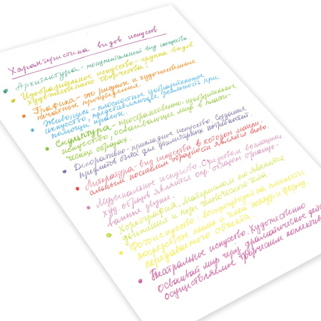 Ручки гелевые ЮНЛАНДИЯ, НАБОР 12 ЦВЕТОВ, НЕОН, корпус с печатью, узел 0,7 мм, линия письма 0,5 мм, 142806 - Наборы гелевых ручек