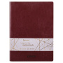 Тетрадь 60 л. в клетку обложка гладкий кожзам, сшивка, B5 (179х250мм), БОРДОВЫЙ, BRAUBERG VIVA, 403899 - Тетради более 60 листов