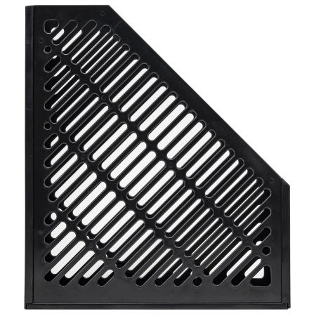 Лоток вертикальный для бумаг BRAUBERG "Office-Expert", 215 мм, 3 отделения, сборный, черный, 238017 - Лотки вертикальные (стойки-уголки)