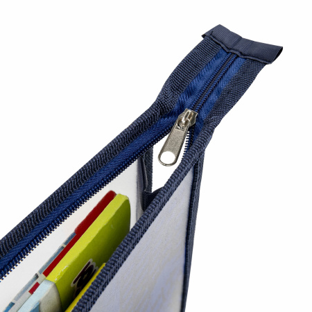 Папка для тетрадей ЮНЛАНДИЯ А4, 1 отделение, пластик, на молнии, "Speedy car", 271080 - Папки для тетрадей и уроков труда